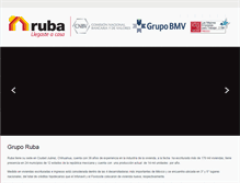 Tablet Screenshot of corporativo.gruporuba.com.mx